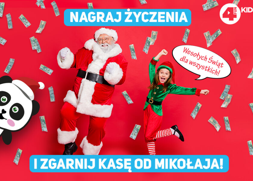 Kasa od Mikołaja na antenie 4FUN KIDS. Jak ją zdobyć?