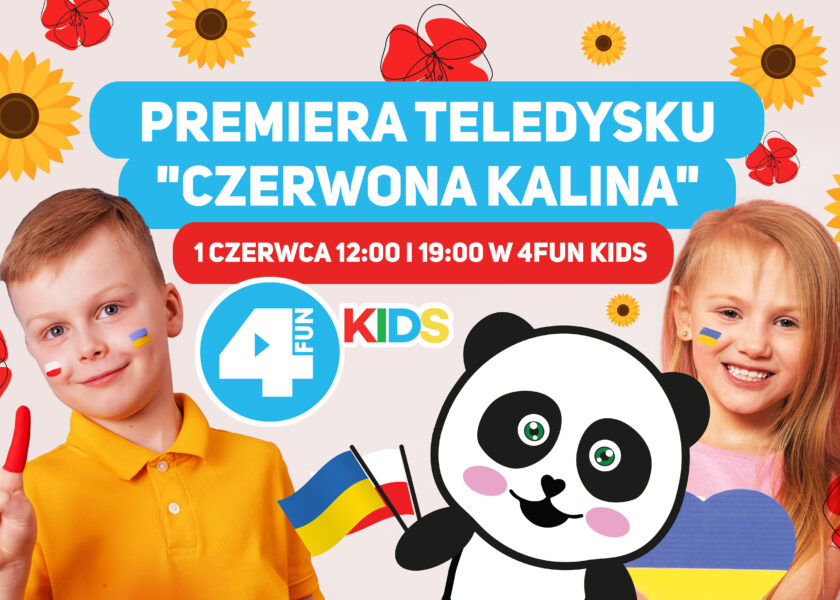 Telewizja 4FUN KIDS stworzyła największy na świecie polsko-ukraiński teledysk „Czerwonej Kaliny” w wykonaniu dzieci