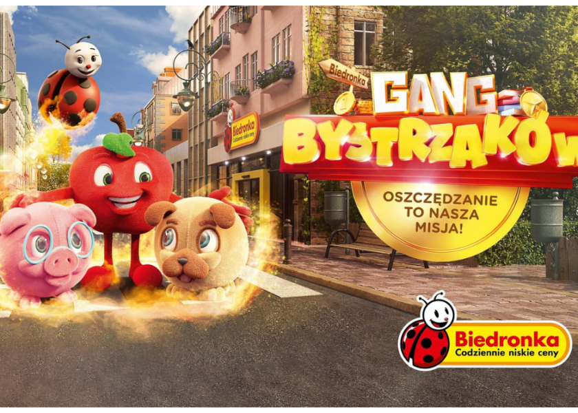 Nowy Gang Bystrzaków walczy z… Paskudną Inflacją. Jakie imiona mają maskotki Biedronki na jesień 2022?