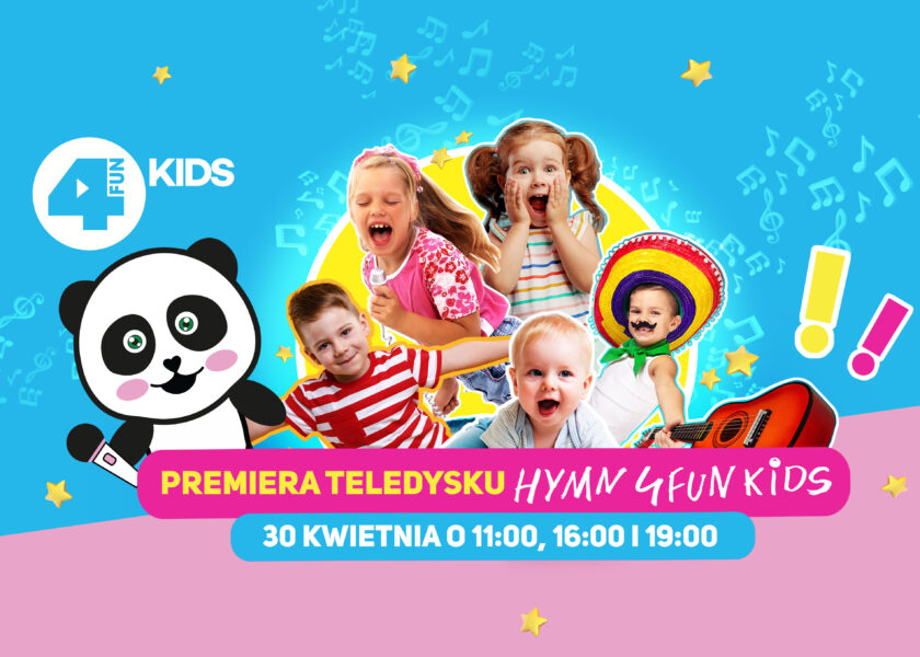 Premiera telewizyjna teledysku do HYMNU 4FUN KIDS!