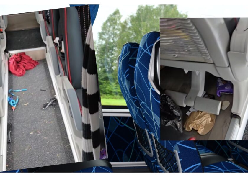 Trzy godziny i totalny armagedon! Kierowca szkolnego autobusu pokazał, co zostawiła po sobie młodzież [WIDEO]